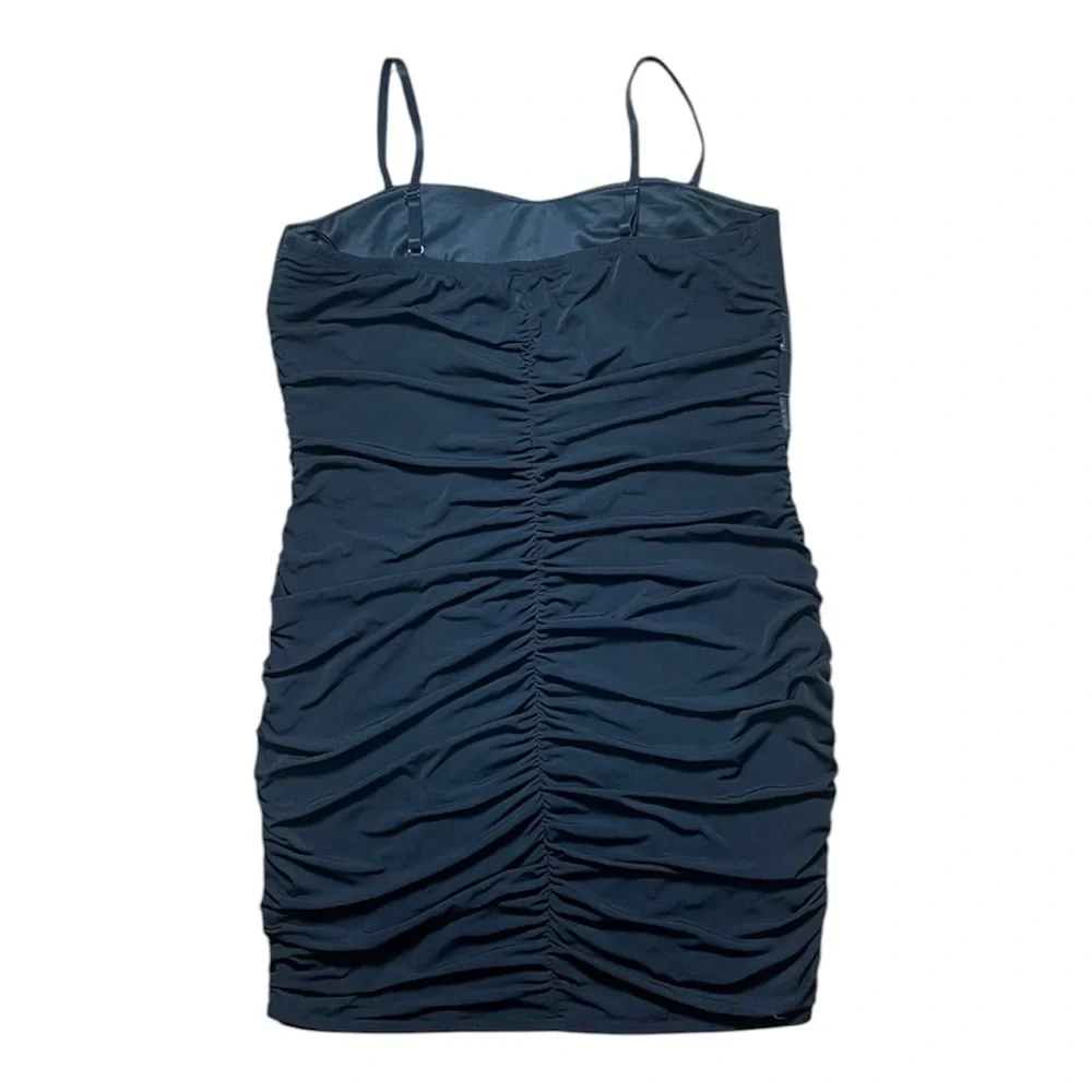 Ruby Rox Black Sequin Ruched Dress - Picture 2 of 5